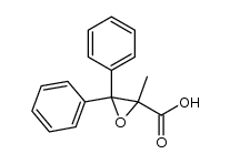 2-methyl-3,3-diphenyl-2-oxiranecarboxylic acid结构式