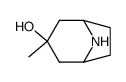 3-methyl-8-aza-bicyclo[3.2.1]octan-3-ol结构式