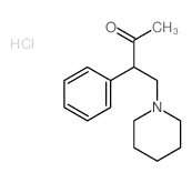 2-Butanone,3-phenyl-4-(1-piperidinyl)-, hydrochloride (1:1) Structure