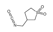 四氢-3-(异氰酰基甲基)噻吩 1,1-二氧化物结构式