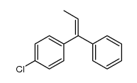 (Z)-1-(p-chlorophenyl)-1-phenylpropene Structure