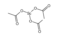 Scandium(III) acetate hydrate structure