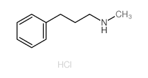 Benzenepropanamine,N-methyl-, hydrochloride (1:1) Structure