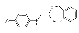 (5,9-二氢-6,8-二噁苯并环庚烯-7-甲基)-对甲苯胺结构式