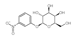 3-硝基苯基 BETA-D-吡喃半乳糖苷结构式