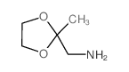 (2-甲基-1,3-二氧戊环-2-基)甲胺结构式