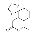 ethyl 2-(1,4-dithiaspiro[4.5]decan-6-yl)acetate结构式