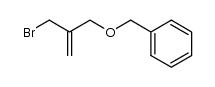 [2-(bromomethyl)prop-2-en-1-yloxy]methylbenzene Structure