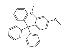 2,4-dimethoxy-1-trityl-benzene Structure