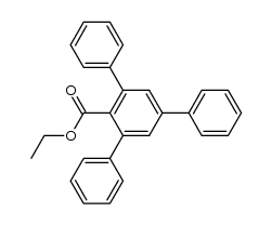 ethyl 2,4,6-triphenylbenzoate结构式