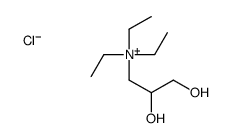 2,3-dihydroxypropyl(triethyl)azanium,chloride Structure
