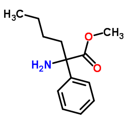 2-氨基-2-苯基己酸甲酯结构式