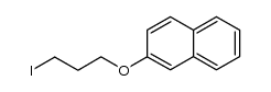 2-(3-iodopropoxy)naphthalene结构式