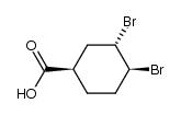t-3,c-4-dibromo-cyclohexanecarboxylic acid结构式