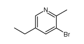 3-bromo-5-ethyl-2-methyl-pyridine Structure