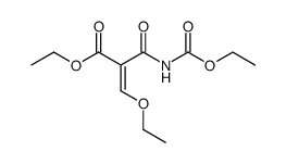 ethyl 3-ethoxy-2-[(ethoxycarbonyl)carbamoyl]acrylate Structure