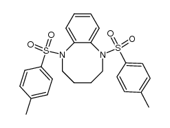 1,6-bis(toluene-4-sulfonyl)-1,2,3,4,5,6-hexahydrobenzo[b][1,4]diazocine结构式