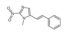 1-methyl-2-nitro-5-[(E)-2-phenylethenyl]imidazole结构式