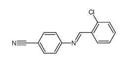 N-(2-Chlorobenzyliden)-4-cyano-anilin Structure