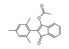 [3-oxo-2-(2,4,6-trimethylphenyl)inden-1-yl] acetate Structure
