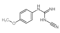 Guanidine,N-cyano-N'-(4-methoxyphenyl)- Structure