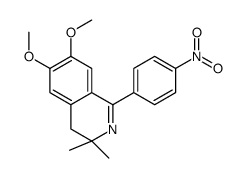 6,7-dimethoxy-3,3-dimethyl-1-(4-nitrophenyl)-4H-isoquinoline Structure