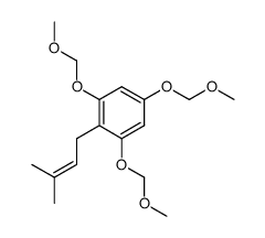 1,3,5-tris(methoxymethoxy)-2-(3-methylbut-2-en-1-yl)benzene结构式