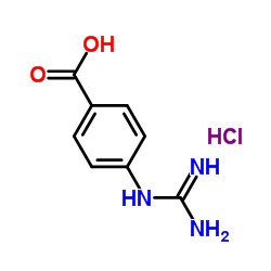 4-胍基苯甲酸盐酸盐结构式