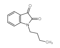 1-丁基-1H-吲哚-2,3-二酮结构式