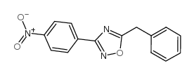 5-苄基-3-(4-硝基苯基)-1,2,4-噁二唑结构式
