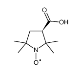 (+)-3-羧基-2,2,5,5-四甲基吡咯烷基-1-醇结构式