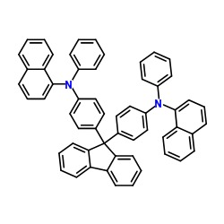 9,9-双[4-[N-(1-萘基)苯胺基]苯基]芴结构式