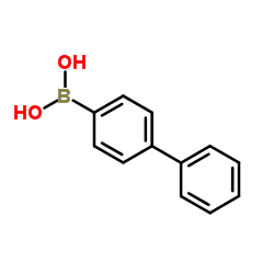 4-Biphenylboronic acid structure