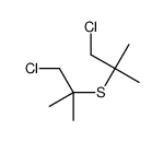 Bis(1-chloromethyl-1-methylethyl) sulfide结构式