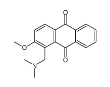 1-[(dimethylamino)methyl]-2-methoxyanthracene-9,10-dione结构式