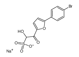 2-[5-(4-bromo-phenyl)-furan-2-yl]-1-hydroxy-2-oxo-ethanesulfonic acid, sodium salt Structure