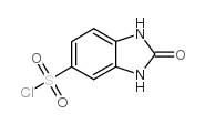 2-OXO-2,3-DIHYDRO-1H-BENZOIMIDAZOLE-5-SULFONYL CHLORIDE Structure