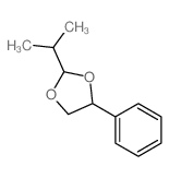 4-phenyl-2-propan-2-yl-1,3-dioxolane结构式