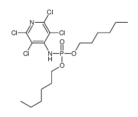 2,3,5,6-tetrachloro-N-dihexoxyphosphorylpyridin-4-amine结构式