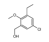 5-Chloro-3-ethyl-2-methoxybenzyl alcohol结构式