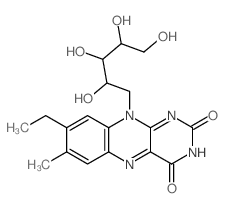 Riboflavin,8-demethyl-8-ethyl- (9CI) structure