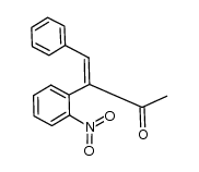 (3Z)-3-(2-nitrophenyl)-4-phenyl-3-buten-2-one Structure