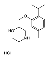 1-(ISOPROPYLAMINO)-3-(2-ISOPROPYL-5-METHYLPHENOXY)PROPAN-2-OL HYDROCHLORIDE structure