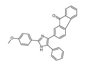 2-[2-(4-methoxyphenyl)-5-phenyl-1H-imidazol-4-yl]fluoren-9-one Structure