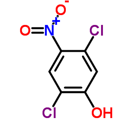 2,5-二氯-4-硝基苯酚结构式