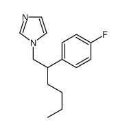 1-[2-(4-fluorophenyl)hexyl]imidazole结构式