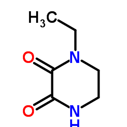 N-Ethyl-2,3-dioxopiperazine structure