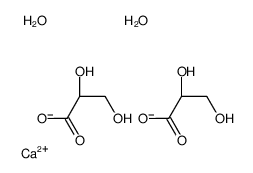 D-甘油酸 钙盐 二水合物结构式