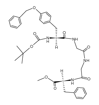 Boc-Tyr(Bzl)-Gly-Gly-Phe-OMe结构式