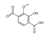 2-hydroxy-3-methoxy-4-nitrobenzoic acid Structure